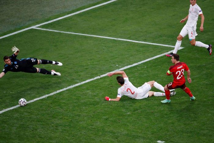 Shaqiri (R) grabbed Switzerland a well deserved equaliser
