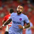 Memphis Depay celebrates after scoring Barcelona's equaliser against Athletic Bilbao