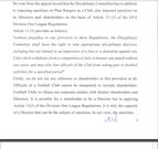 Ruling by Appeals Committee of GFA