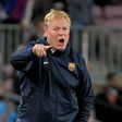 Ronald Koeman watched on as Barcelona were beaten at home to Granada on Monday.
