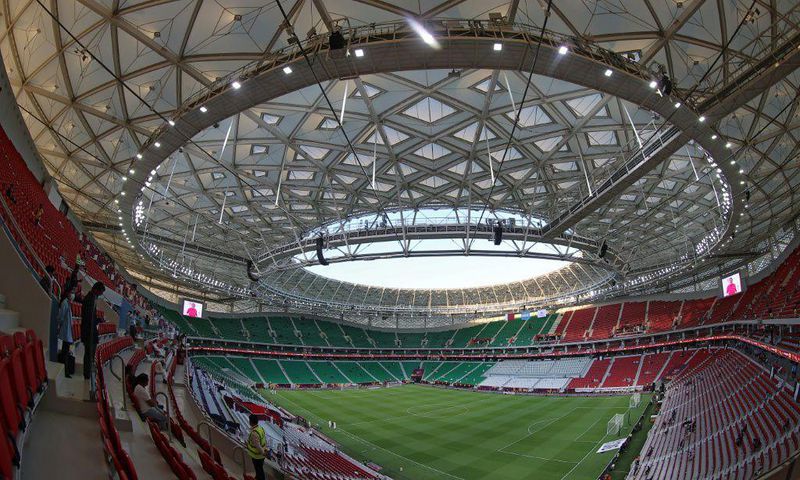 Al-Thumama Stadium in the Qatari capital Doha ahead of its inauguration