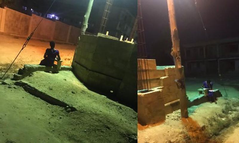 Man seeks support for BECE candidate who has been studying under streetlight for 2 years