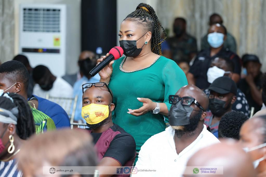 Vicky Zugah spotted at the meeting with the IGP