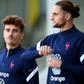 Antoine Griezmann (L) is set to make his 100th France appearance while Adrien Rabiot is out of the Nations League final following a positive Covid-19 test
