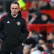 Ralf Rangnick during his first match as Manchester United's interim manager