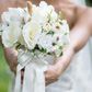 bride outdoor wedding bouquet