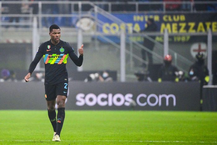 Denzel Dumfries has scored three Serie A goals since arriving at Inter in the summer