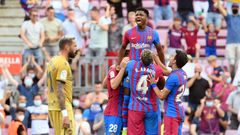 Ansu Fati scored on his return against Levante on Sunday after 10 months out through injury