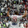 Islam Slimani scored for Lyon in their 1-1 draw with Brest