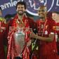 Liverpool trio (from left to right) Roberto Firmino, Alisson Becker and Fabinho have been called up to the Brazil squad