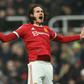Manchester United striker Edinson Cavani celebrates after scoring at Newcastle