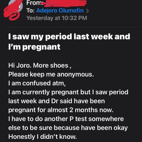 I don’t know who impregnated me; 3 guys I suspect aren't fit to father my child – Student seeks advice