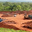 A bauxite concession at Nyinahin in Ghana