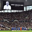 Tottenham and Chelsea players observe a minute's applause for Jimmy Greaves