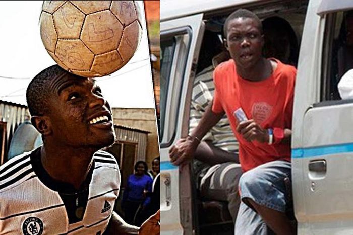 Watch: Striking Trotro drivers, mates turn lorry stations into football pitch to display their skills