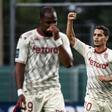 Wissam Ben Yedder (R) has scored four times in his past three games for Monaco