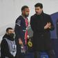 PSG coach Mauricio Pochettino with Neymar last season