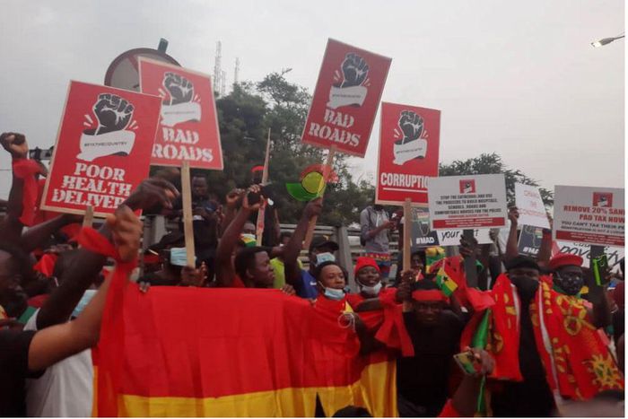 Watch: Several Ghanaians gather for #FixTheCountry demonstration