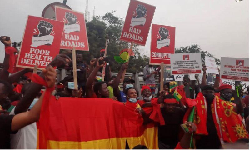 Watch: Several Ghanaians gather for #FixTheCountry demonstration