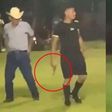 Chaos at football match as referee pulls out gun claiming self-defense
