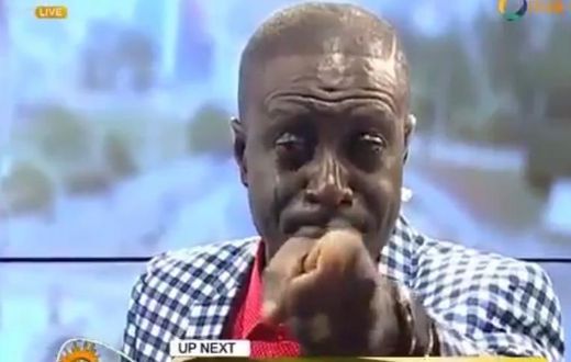 Captain Smart weeps on TV