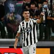 Early strike: Juventus forward Alvaro Morata celebrates his fourth-minute opener
