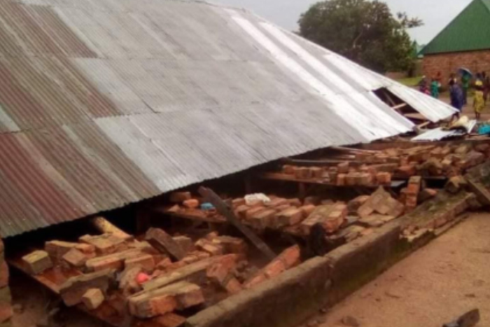 2 dead as church building collapses while service is ongoing