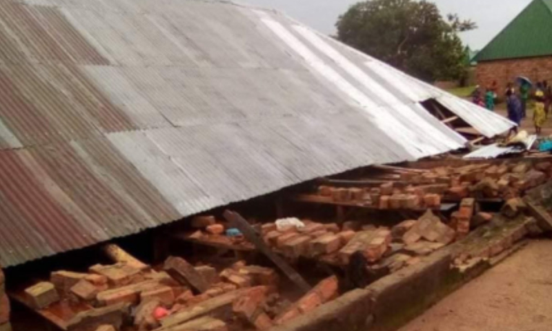 2 dead as church building collapses while service is ongoing