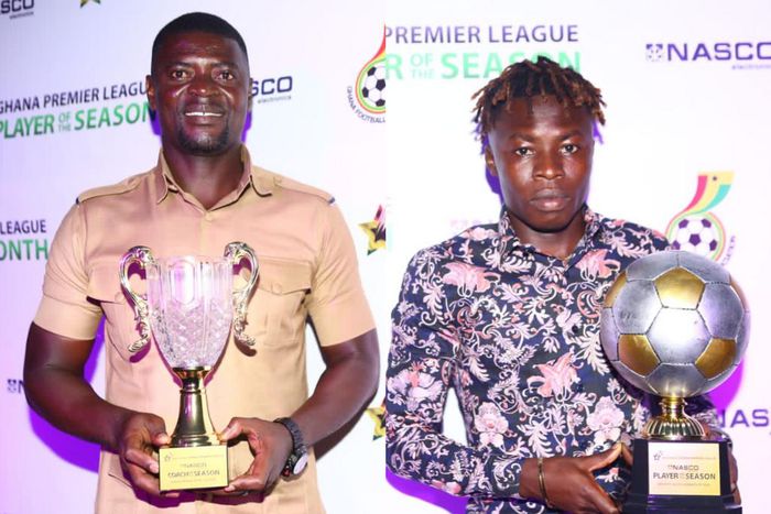Salifu Ibrahim and Samuel Boadu crowned GPL player and coach of the year