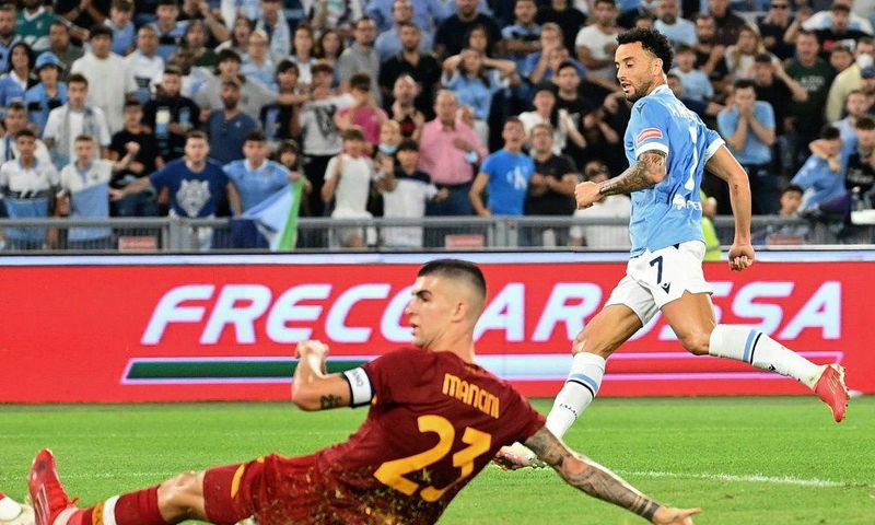 Felipe Anderson scored the decisive goal for Lazio in the Rome derby