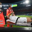 Spinazzola had to be stretchered off the pitch