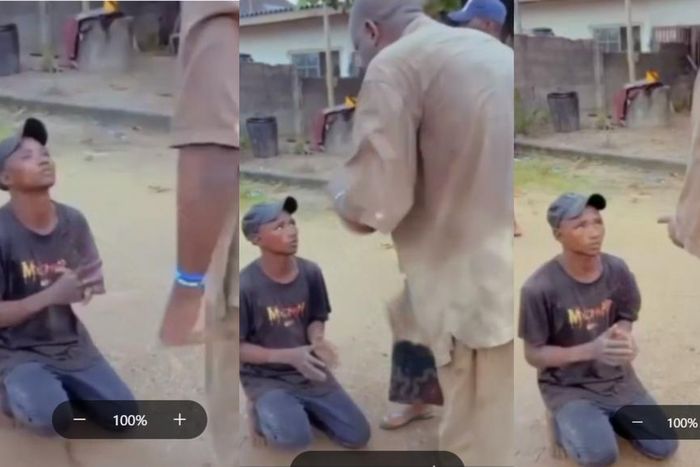 “I cast it out from your soul in Jesus name” -Man delivers cable thief, says “we’ve forgiven you” (video)