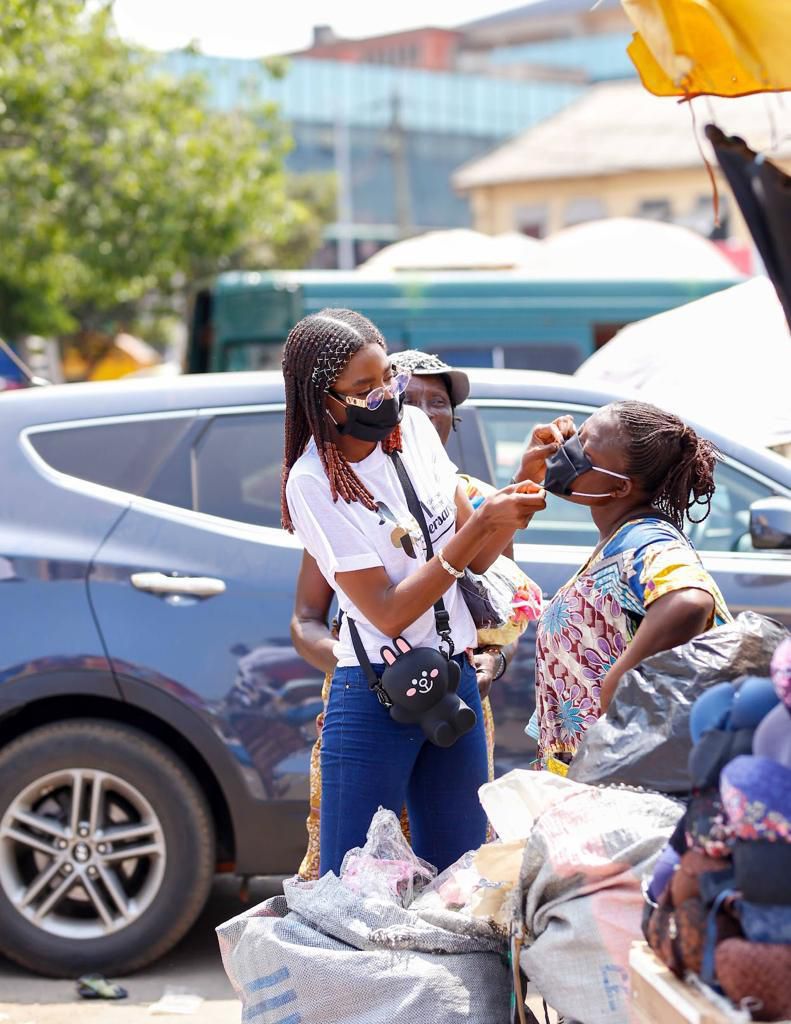 Victoria Michaels' Fashion Connect distributes thousands of nose mask to mark first anniversary
