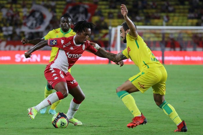Gelson Martins (L) scored Monaco's goal in their draw with Nantes