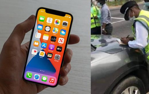 Ghana police officer takes bribe from driver, forgets iPhone 12 pro max inside his car