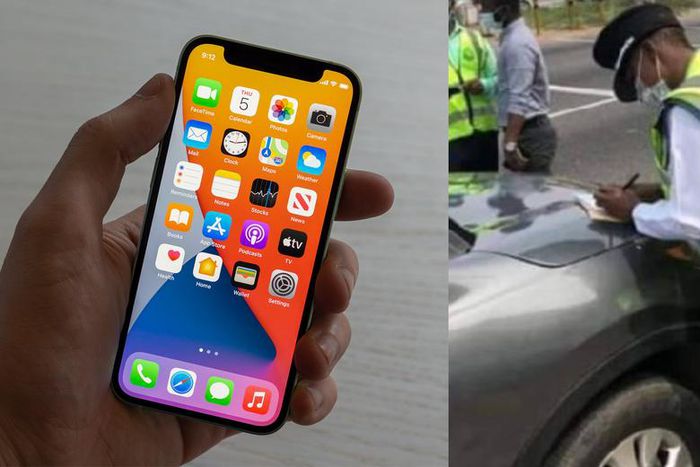 Ghana police officer takes bribe from driver, forgets iPhone 12 pro max inside his car
