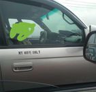 Man sparks reactions as he reserves the front seat of his car for his “wife only”