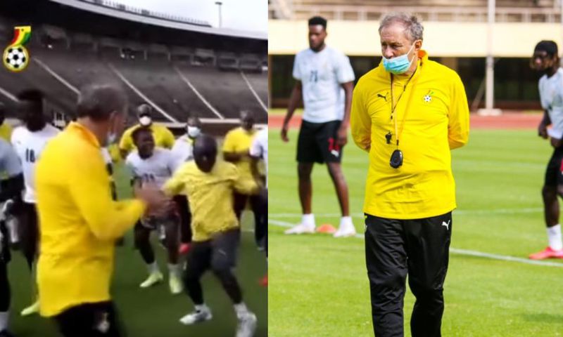 Watch: Milovan Rajevac shows off dancing skills during jama ahead of Zimbabwe clash