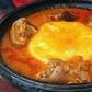 Yam fufu with soup