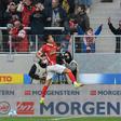 Freiburg's South Korean midfielder Jeong Woo-yeong celebrates scoring against RB Leipzig last month
