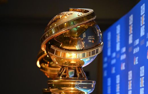 Golden Globe trophies are set by the stage ahead of the 77th Annual Golden Globe Awards nominations announcement at the Beverly Hilton hotel in Beverly Hills on December 9, 2019.
