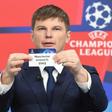 Former Russian international Andrey Arshavin produced Manchester United's name from the hat in Monday's draw