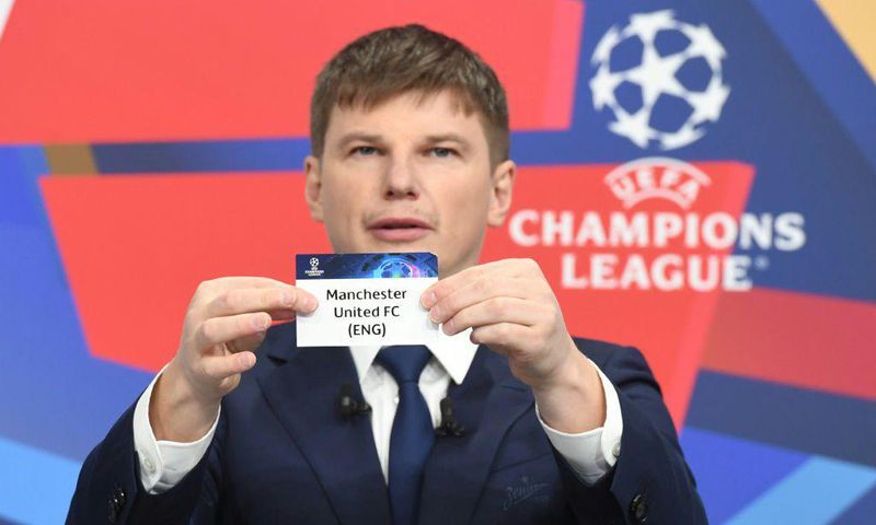 Former Russian international Andrey Arshavin produced Manchester United's name from the hat in Monday's draw