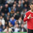 Manchester United's Portuguese striker Cristiano Ronaldo during the English Premier League football match between Leicester City and Manchester United at King Power Stadium in Leicester, central England on October 16, 2021