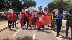 Law students protest