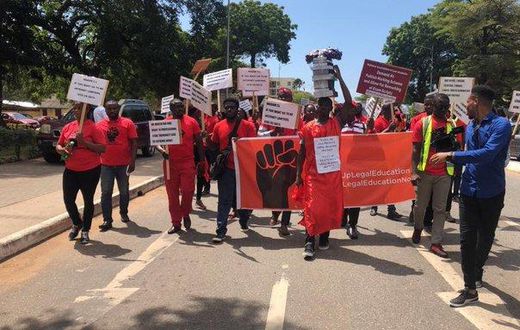 Law students protest