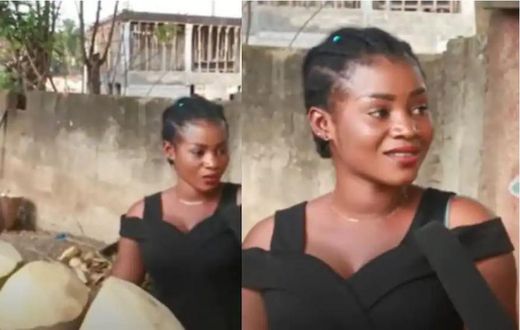 People say I’m too beautiful to help my boyfriend sell coconut – Ghanaian lady (video)