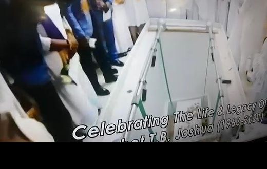 TB Joshua has been buried; check out the final resting place