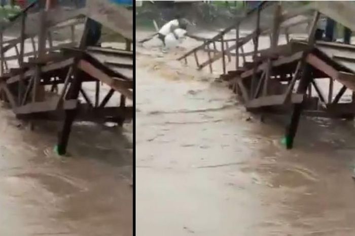 FixTheCountry convener cries as wooden bridge collapse causes woman's death