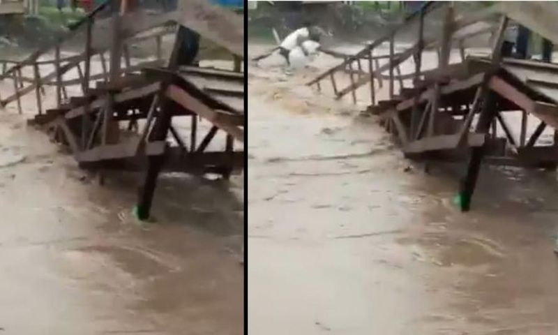 FixTheCountry convener cries as wooden bridge collapse causes woman's death